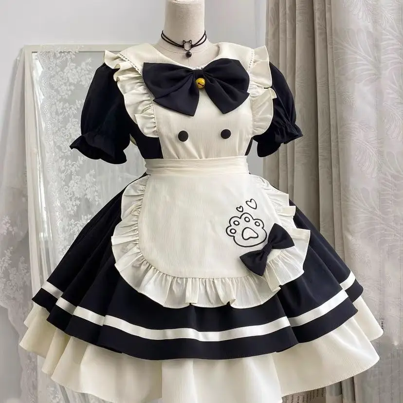 Adorabile abito Lolita da cameriera con grembiule Lolita giapponese Sweet Girl Nuovo stile