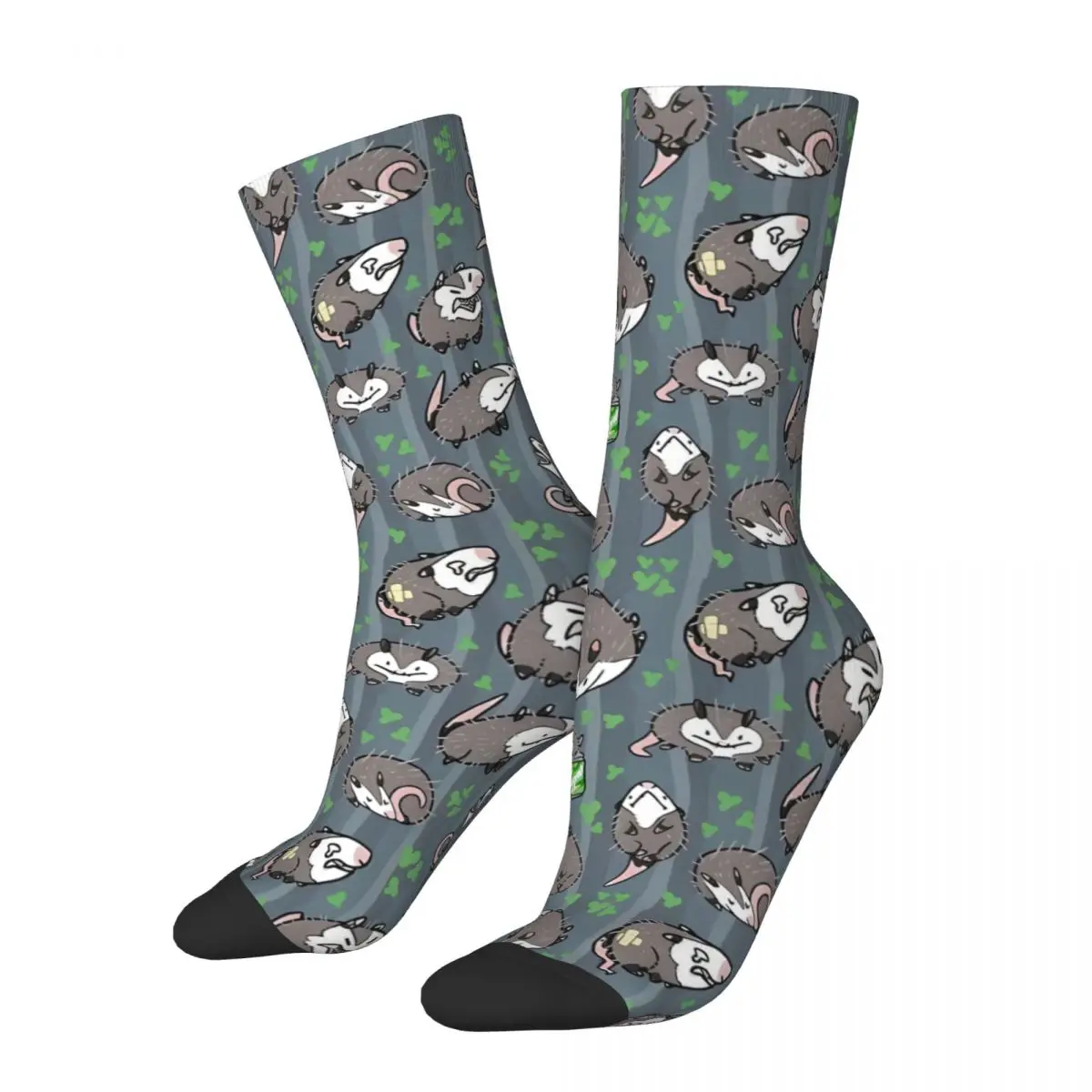 Hip Hop Gooby Opossums Crazy Men's Socks Opossum Cute Animal Unisex Harajuku Pattern Printed Happy Novelty Crew Sock Boys Gift