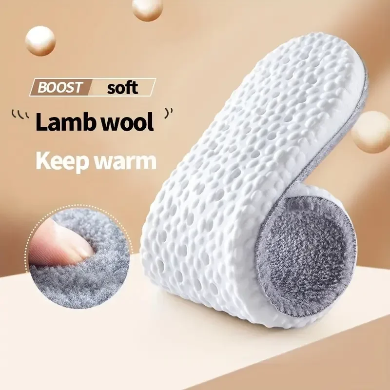2pcs Self Heated Thermal Insoles for Feet Winter Warm Wool Thermal Memory Foam for Men Women Sports Shoes Self-heating Shoe Pads image 5