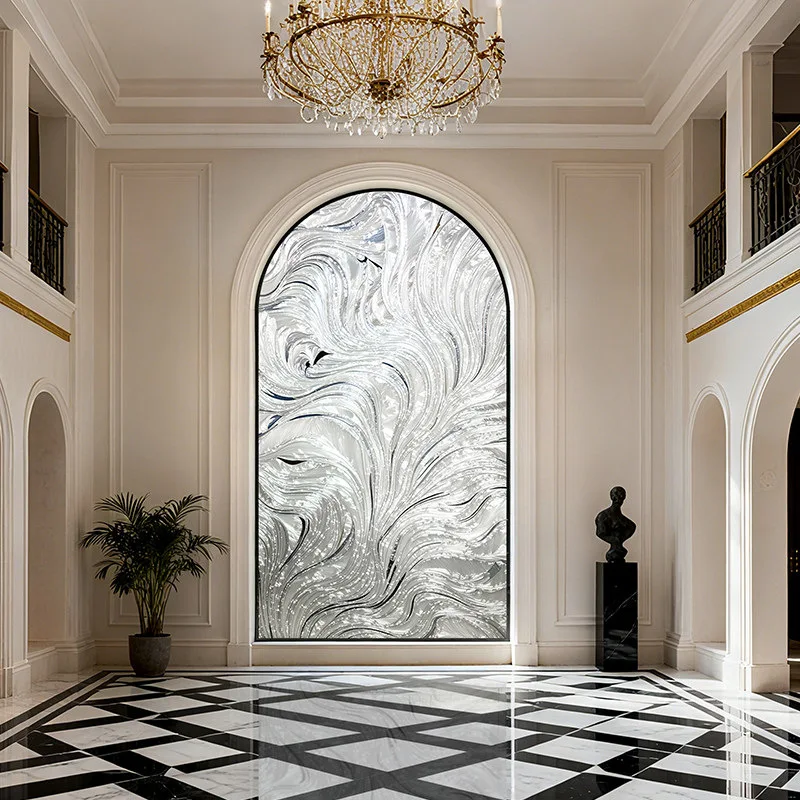 enamel color bedroom screen decoration European light luxury entrance living room partition wall
