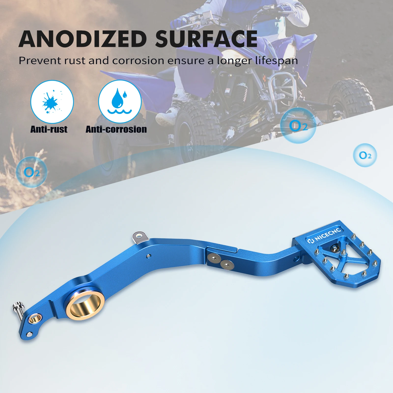 لياماها رابتور 700R 700 الخلفية بدال فرامل رافعة رابتور 700 2013-2023 700R SE 2014-23 الترابية الطريق ATV اكسسوارات أحمر أسود أزرق