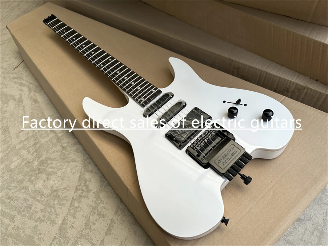 STEINBERGER, Headless Electric Guitar, Mahogany Body, Rosewood fretboard, White, 6-string Guitar