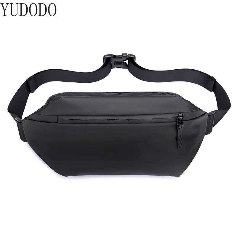 YUDODO Muliple Wear Bum Bags für Herren, spritzwassergeschützt, Sport-Umhängetaschen, mehrere Schichten, 2-Wege-Reißverschlüsse, Outdoor-Taschen, leicht