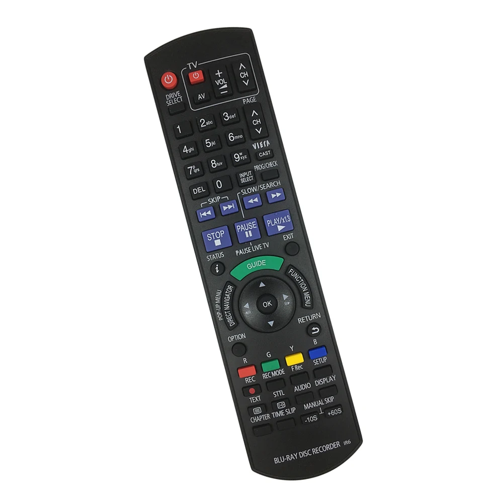 New For Panasonic DMR-XW390 DMR-XW480 DMR-XW380 DMR-XW385 Blu-ray Disc Recorder-Remote Control