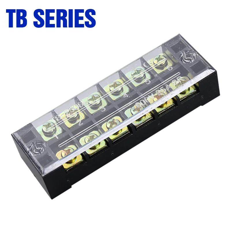 Factory direct sales cable terminal TB2506 25A fixed terminal row 6-position terminal