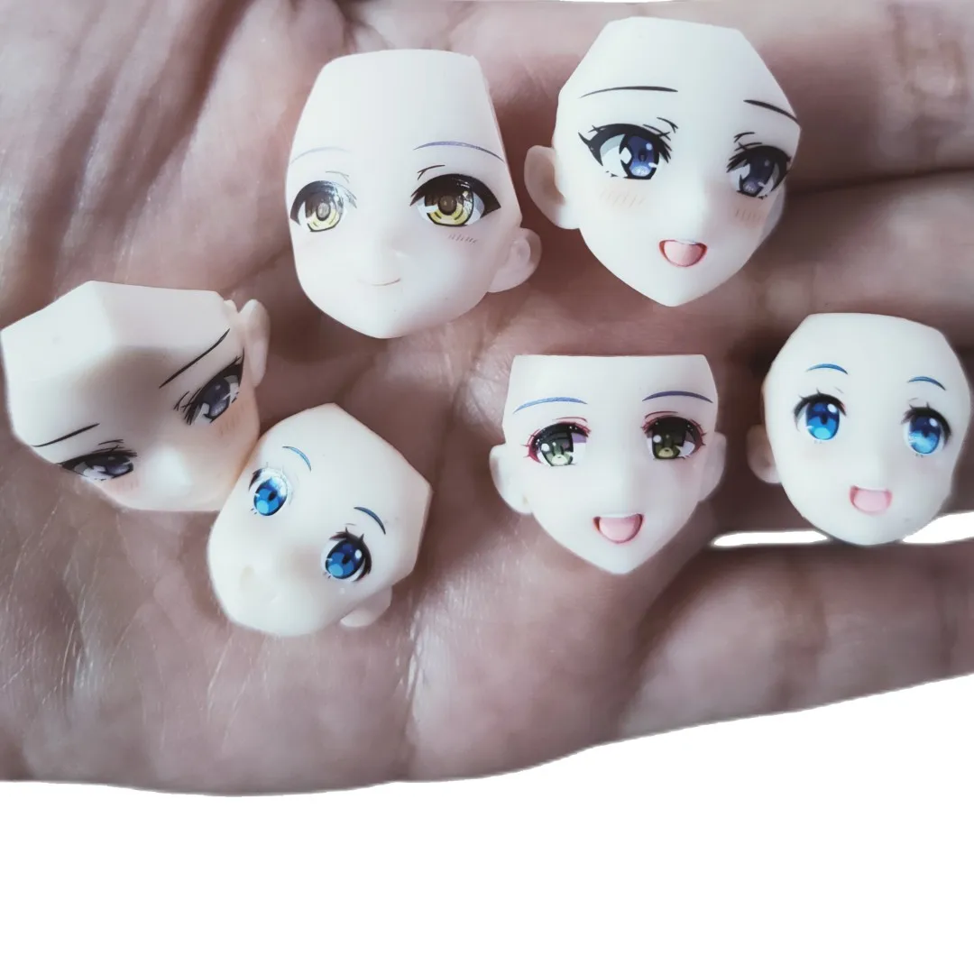 1/6 Doll Face Covers DIY Makeup Doll Parts Japan Anime Figure Doll Parts Blank Face Doll Accesories Original Quality Anime Face