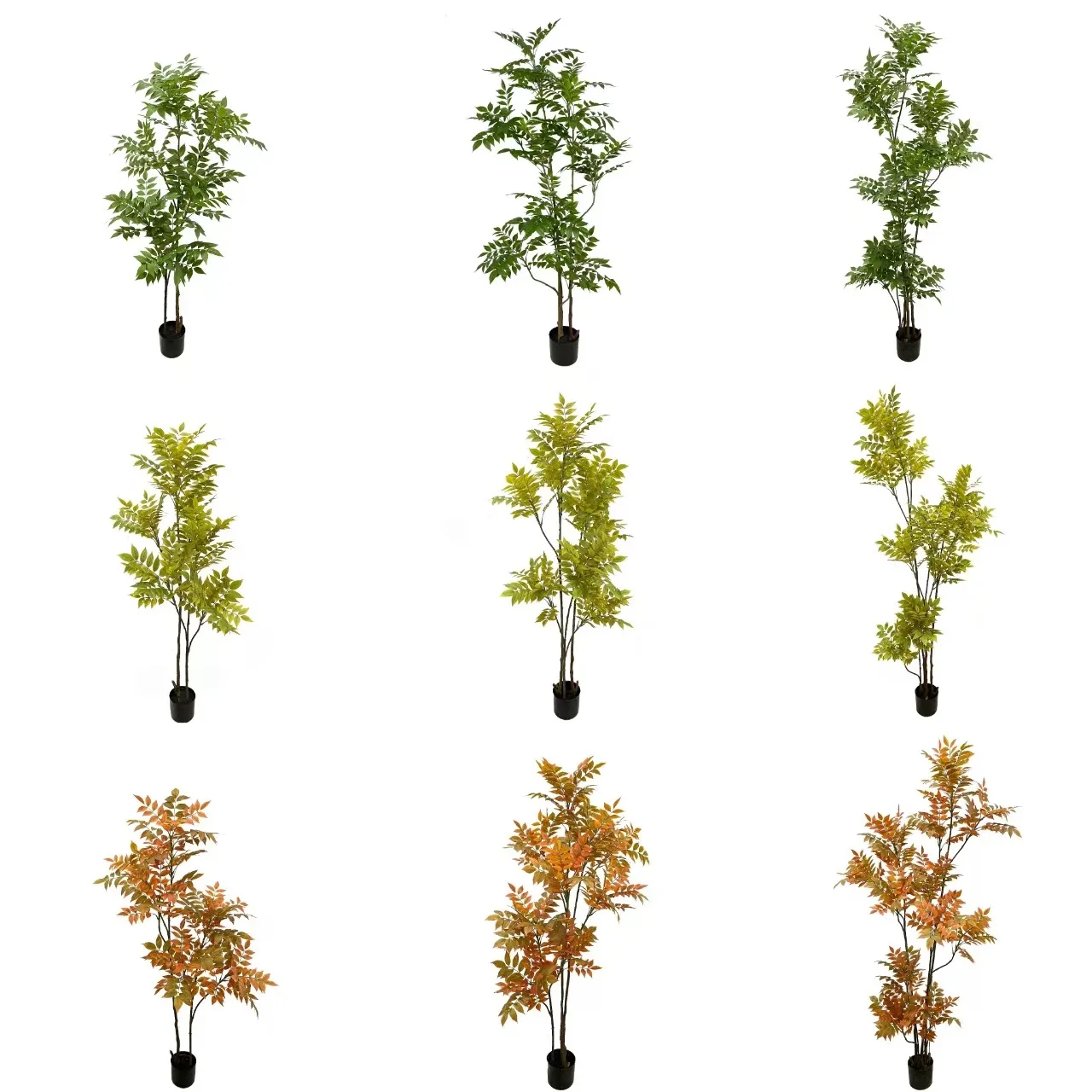 

Simulated plant lacquer wood leaves Living room home interior landscaping single branch fake leaf decoration ornaments