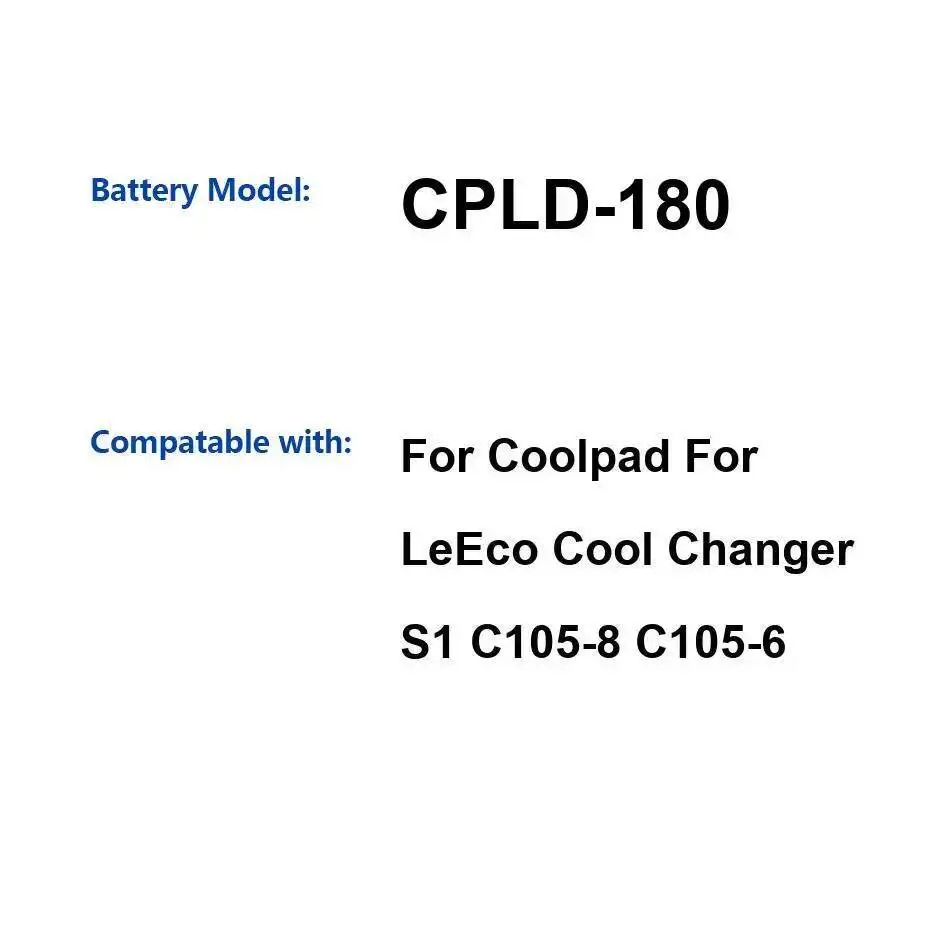 

Долговечный аккумулятор мобильного телефона, прочный 4070 мАч Cpld-180 для Coolpad Cool Changer S1 C105-8 C105-6