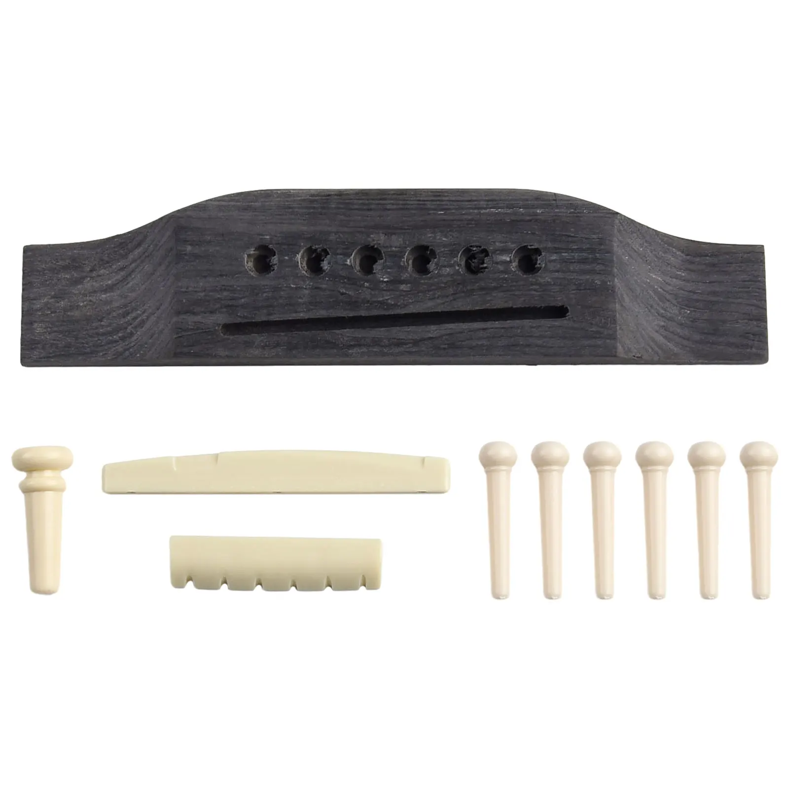 Acoustic Guitar for bridge Pins 1set Guitar for bridge 1set Guitar for bridge Nut Sets Saddle Upper Lower String Practical To