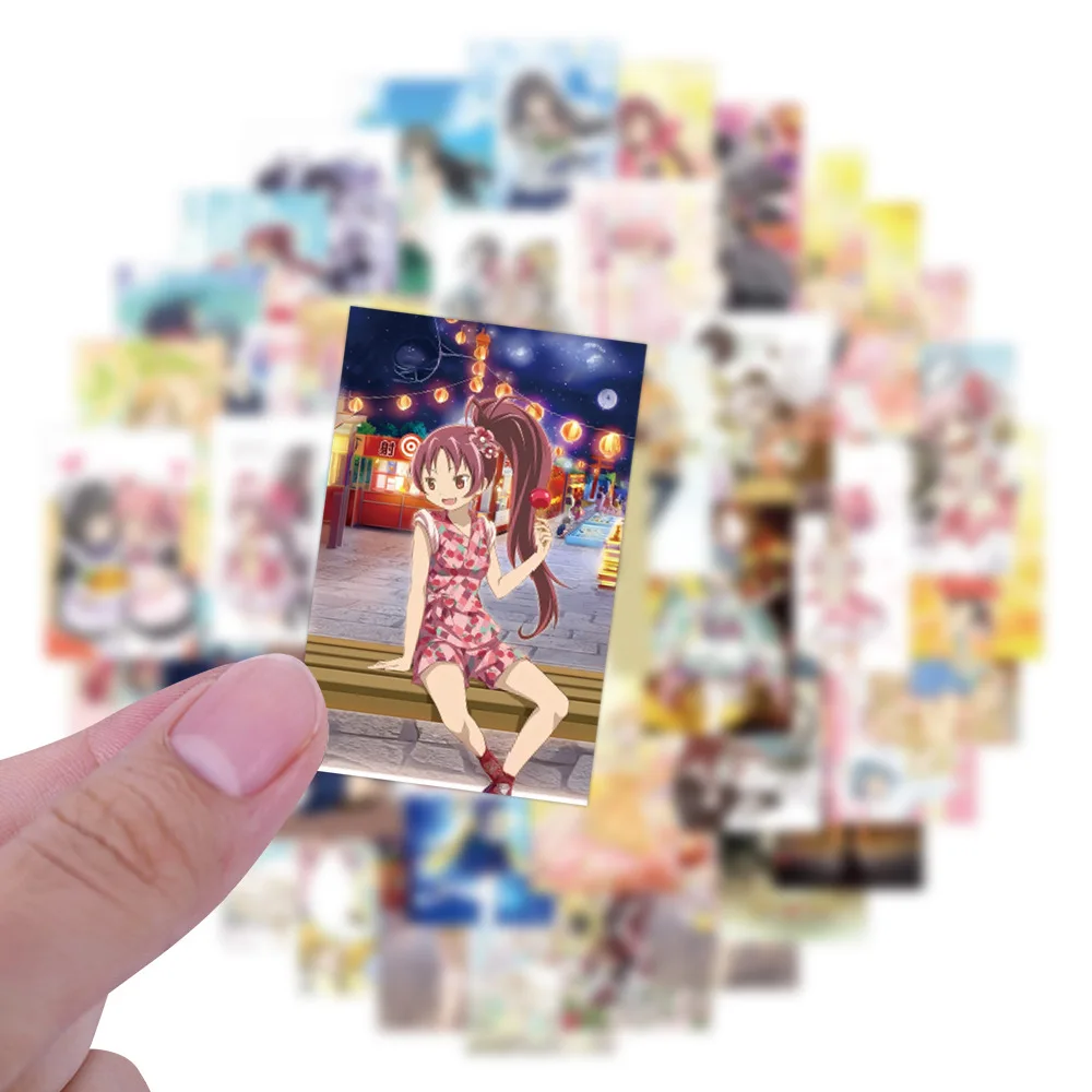 75PCS Puella Magi Madoka Magica  Anime Waterproof Cartoon Stickers Decoration Notebook Mobile Guitar Water Cup Suitcase Graffiti