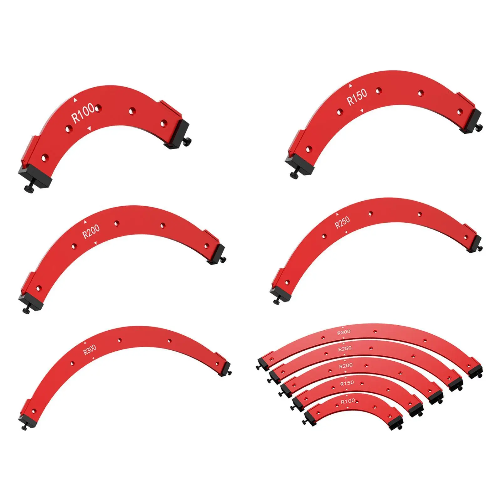 

Round Corner Template for Woodworking, Aluminum Alloy 5mm Thickness