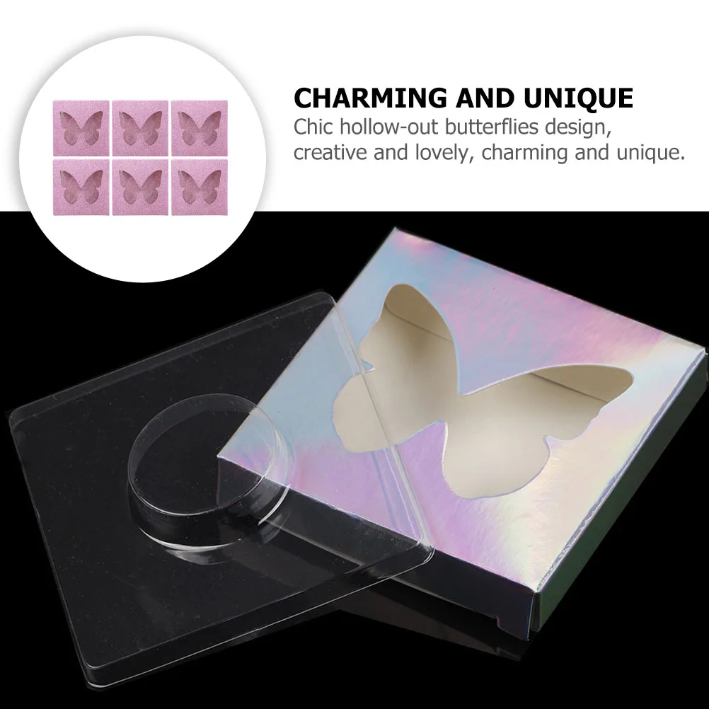 10 مجموعات لاش علبة التعبئة والتغليف الفراشات الفريدة تصميم رمش التخزين المنظم كاذبة لاش للاستخدام اليومي صندوق رمش فارغ #4