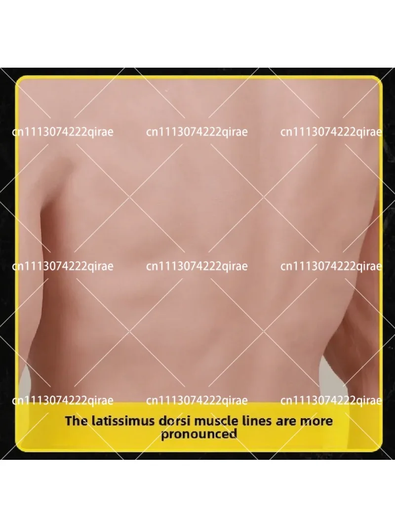 Men's Silicone Muscle Suit Cosplay Prop, Realistic Chest Muscle Costume (Contact Seller After Purchase with Height & Weight)