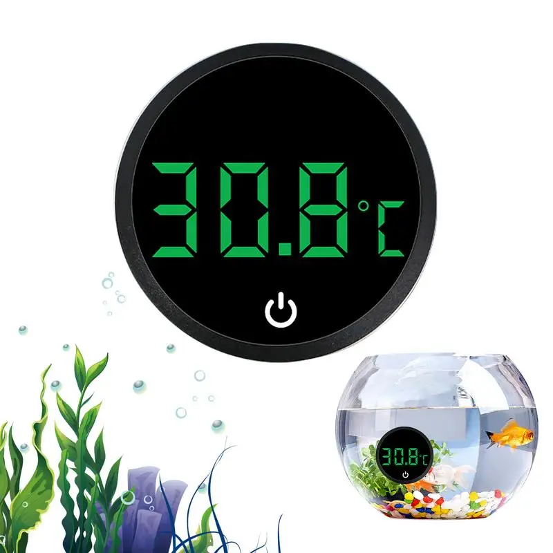 Aquarium Thermometer LCD Digital External Thermometer Fish Tank Mini Thermometer High Precision