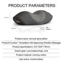 Waist Pillow Bed Sleeping Waist Protection Pad Electric Massage Lying Flat Waist Pain Waist Support Heating Vibrating Sleep Pad 8