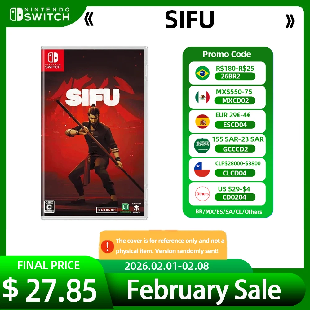 Juego Nintendo Switch-sifu-juegos cartucho físico soporte TV Tabletop Modo de mano