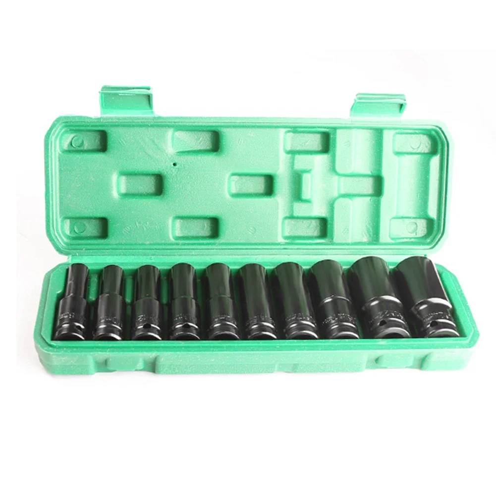 

20/15/10 Pcs Extended Hexagonal Socket Wrench Electric Air Pistol Deep Socket Head Pneumatic Wrench Tool For Automobile Repair