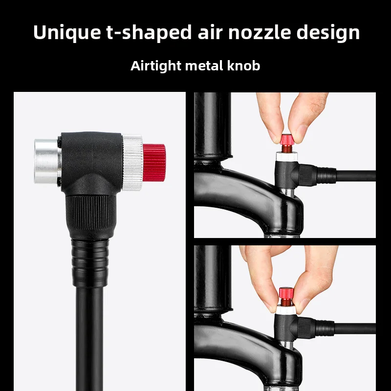 

Bicycle multifunctional inflator, American nozzle, universal mini portable mountain bike high-pressure inflator equipment