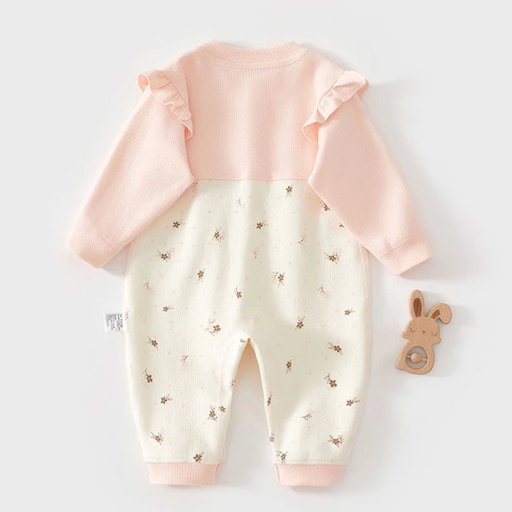 Baby Girl Autumn Clothes Floral Bow Spring Autumn Newborn Romper Christmas 1st Birthday Baby Jumpsuit