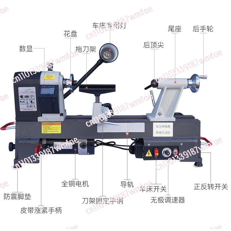 1.1 Meter Micro Woodworking Lathe Multifunctional Desktop Household Machine Workbench Electric Tools For Carpentry In Wood 1200W