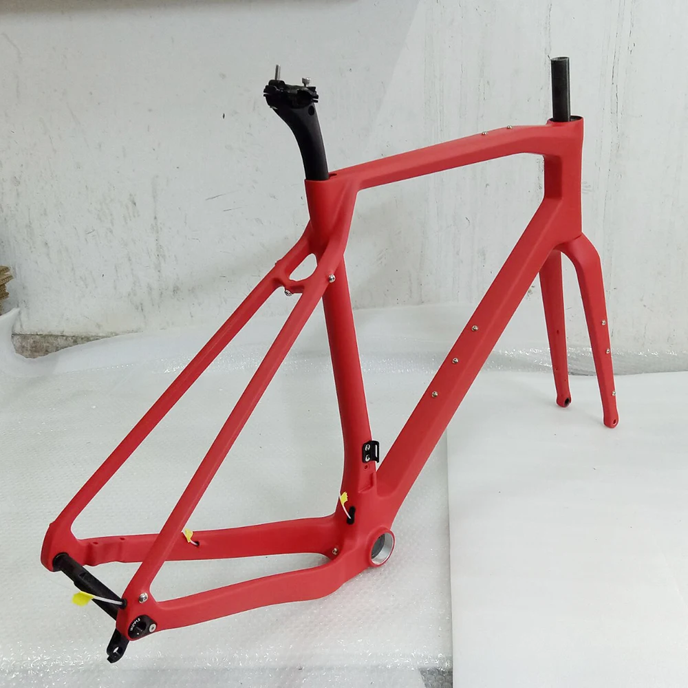 إطار دراجة كربوني للطرق الوعرة - مراجعة Carbon Gravel Frame Disc Brake 700C وسعره