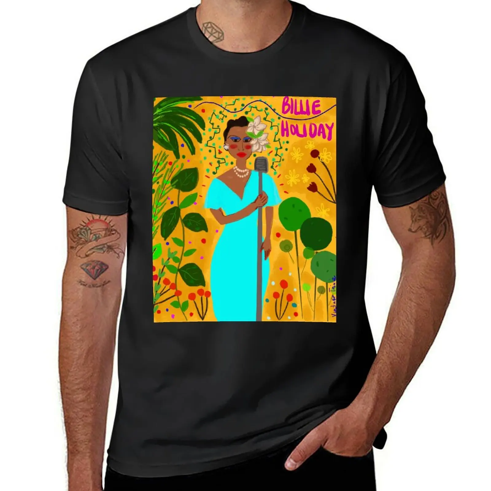 

Women in Jazz Featuring Billie Holiday T-shirt vintage clothes summer top sweat shirts, men