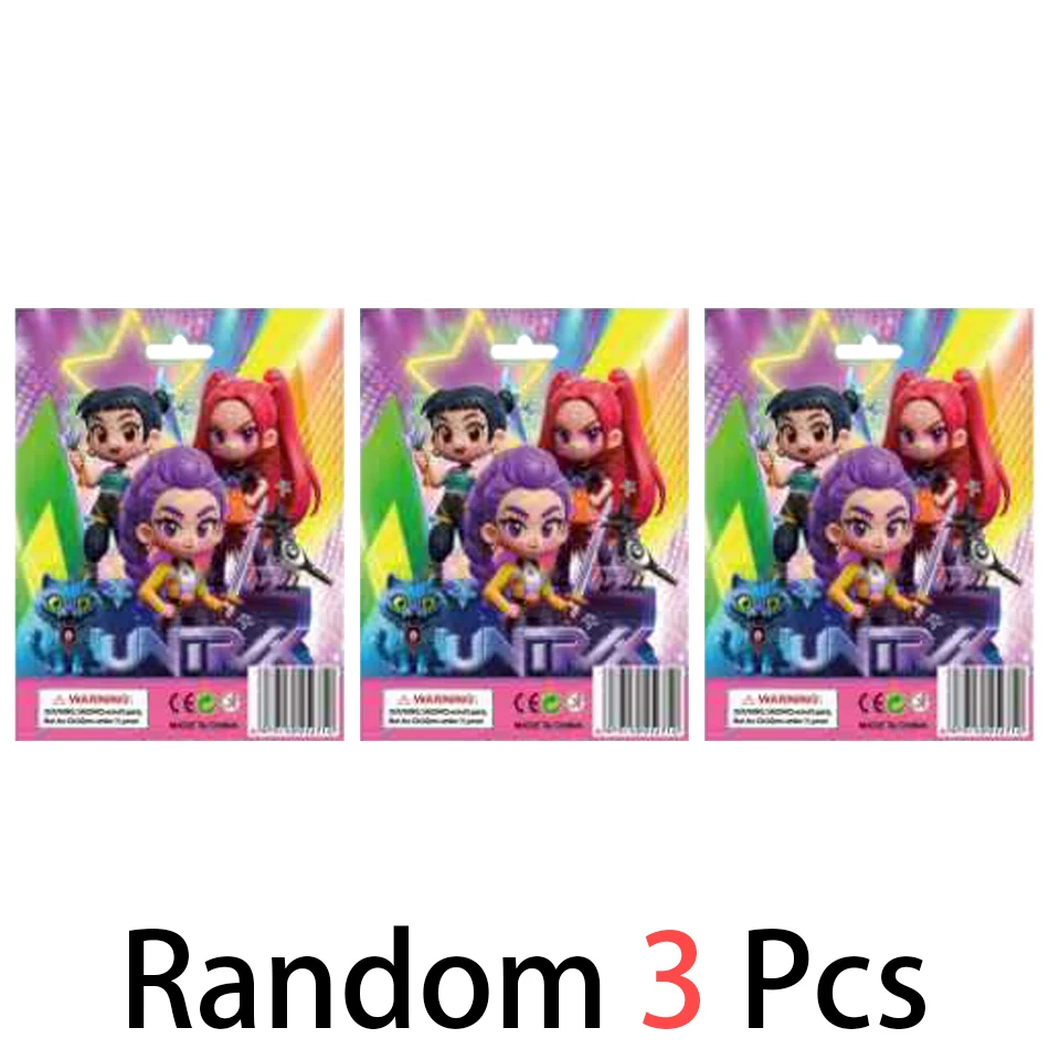 Anime Kpop Devil Hunter Blind Box Disassembly Fun Blind Bag Small statue Peripheral model Desktop Blind box decoration gift