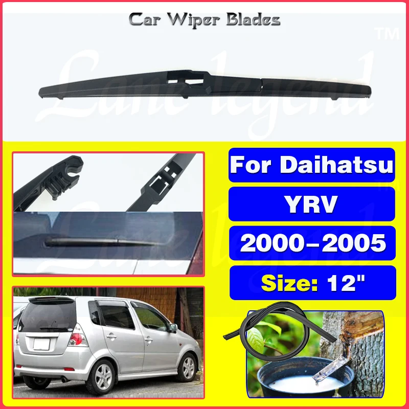 

12" Rear Wiper Blade For Daihatsu YRV 2000 - 2005 Windshield Windscreen Rear Window Brush Car Accessories 2001 2002 2003 2004