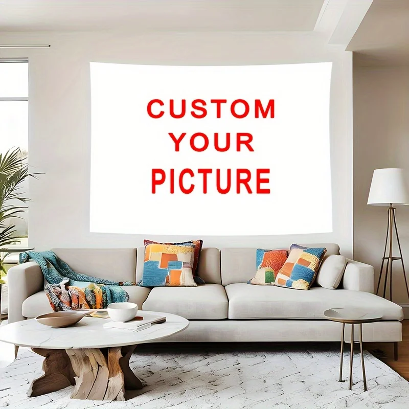 Decoración Colgante Personalizada, Tapiz Personalizable, Foto para Colgar en la Pared, Banra  Dormitorio Personalizada, Banrín y