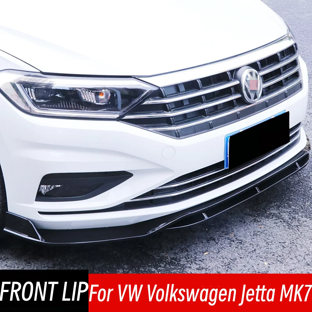 

For VW Volkswagen Jetta MK7 2019 2020 2021 2022 Front Bumper Splitter Lip Chin Spoiler Diffuser Protector Guard Car Accessories