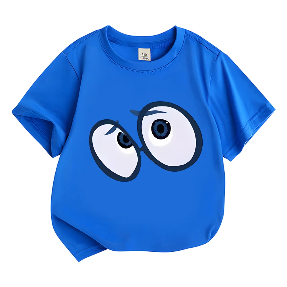 Kids Clothing Inside Out 2 Childrens Wear Boys and Girls T-shirt Tops Cartoon Anime Sadness Print Children\'s Sportswear T Shirt