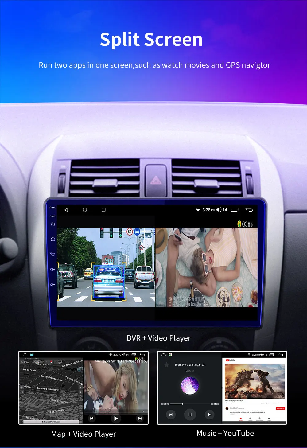 Android 16 Carplay Auto Car Radio For Ford FIGO KA