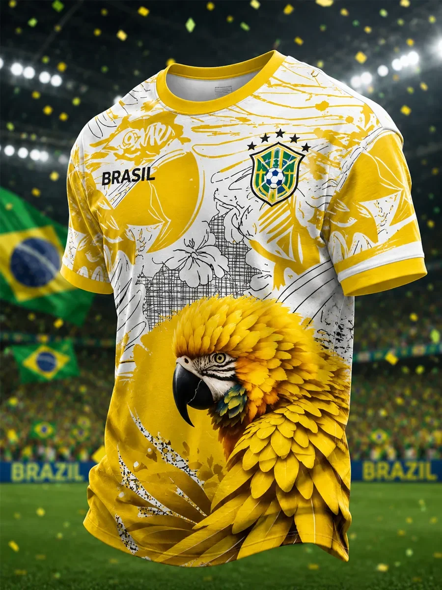 3D Printing Spanish Football Training T-Shirt - Breathable and Wicking Sweat Absorbent - Lamínar, Yamal - Family Clothing