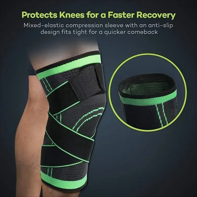 Band Compression Exercise Fitness Knee Pads Running Mountaineering Knee Pads Warm Nylon Sports Knee Pads