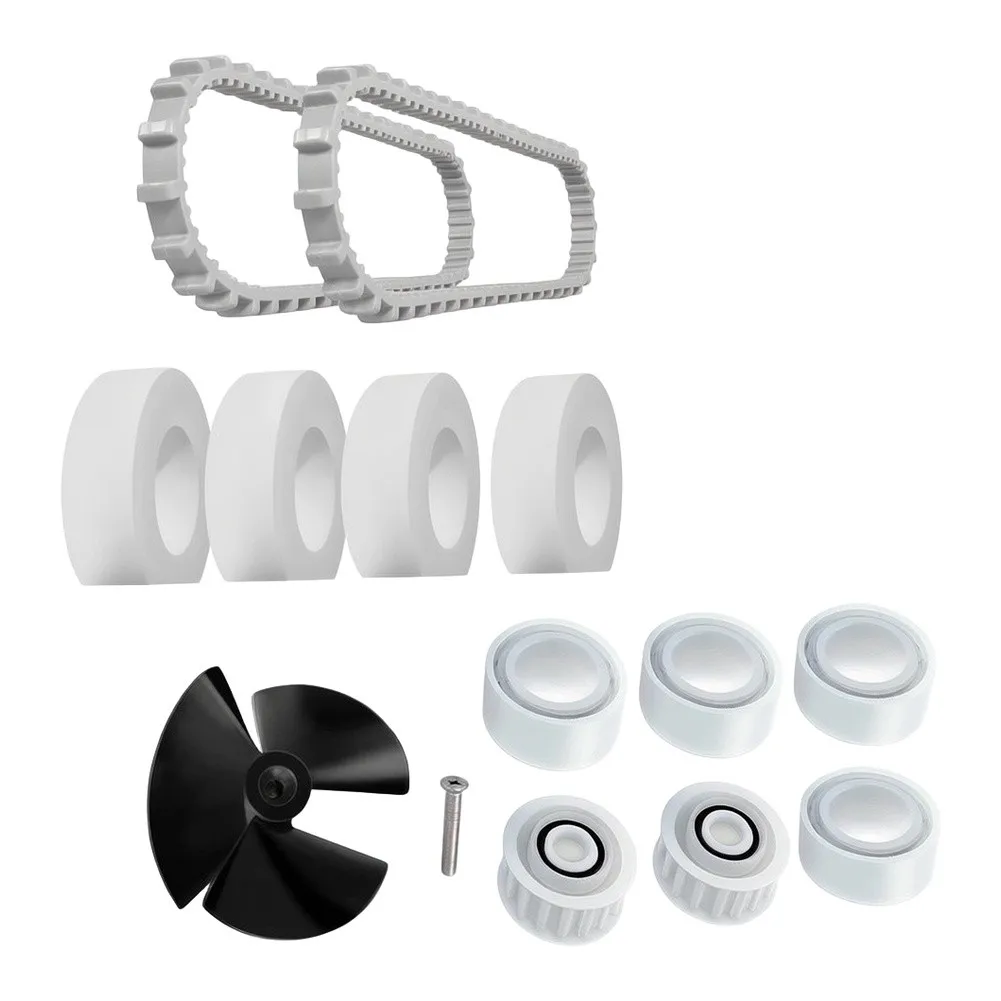 Pool Cleaner Impeller with Screws Belt Guide Pulley Kit Compatible with for Explorer Plus Wave N for advantage N for CC Plus