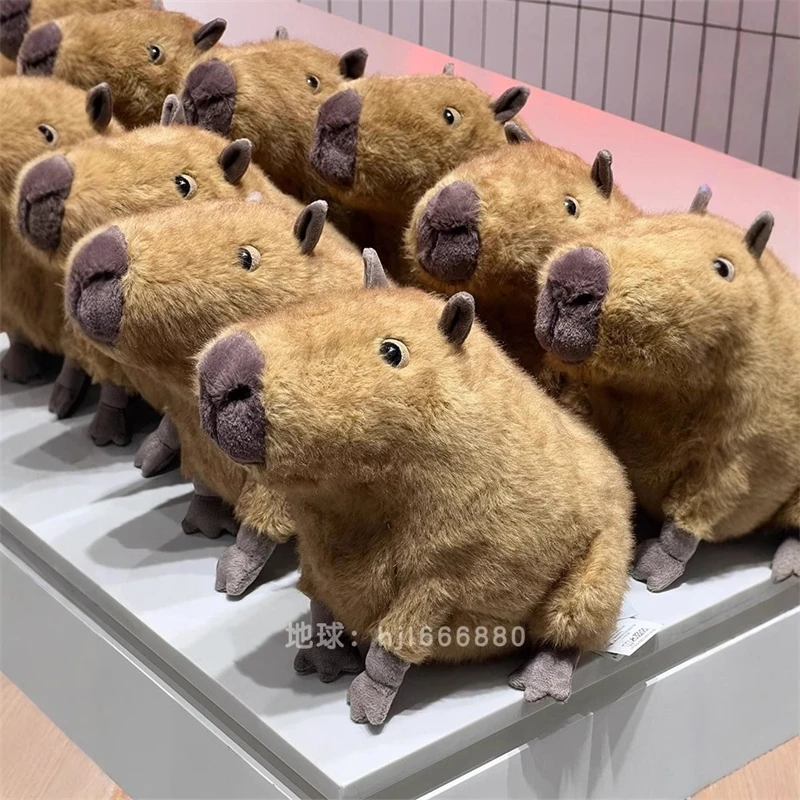 Realistic Capybara Plush Stuffed Animal Toy For Boys Girls Kid Companion Doll Desk Decoration Cute Soft Kawaii Gift Present Idea