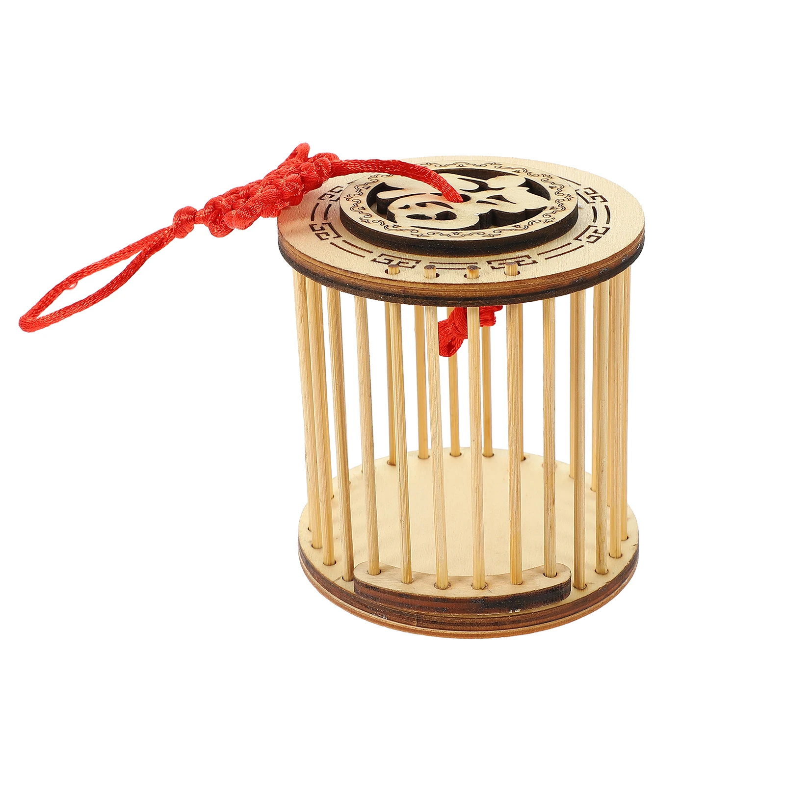 

Bamboo Insect Cage Container Handmade Storage Basket Durable Safe Hidden Pull-up Cage Door for