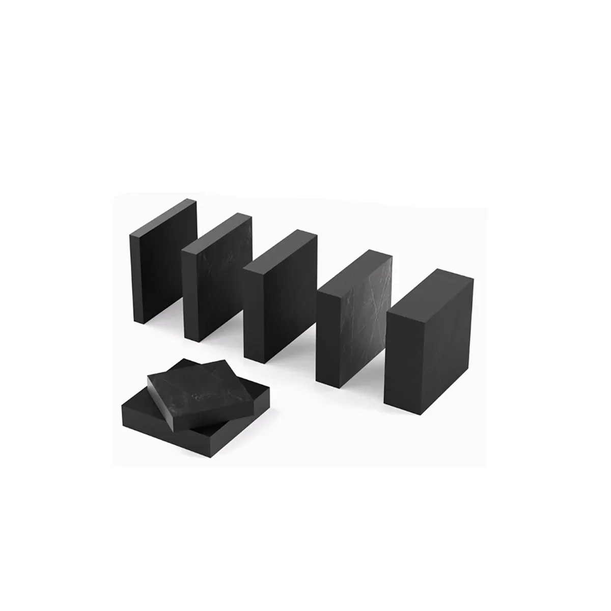 Black Shock-Absorbing Pad/Insulated High Elasticity Cushioning, High-Temperature Resistant, Thickened Industrial Rubber Block