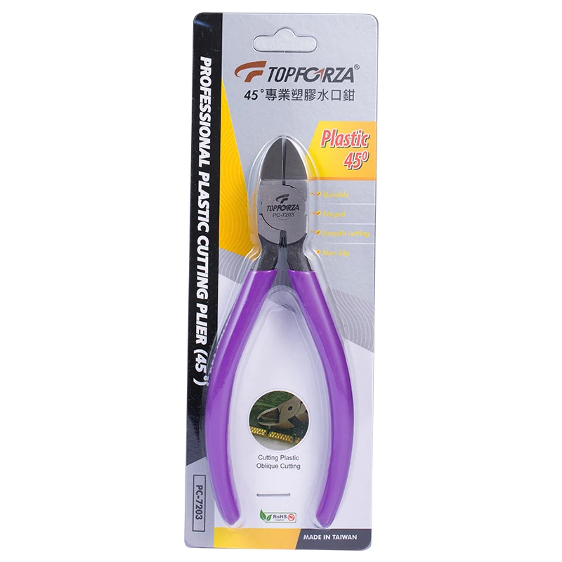 Side Cutters 45 Degree Diagonal Cutting Pliers Plastic Burrs Nippers Side Snips Flush Cutters Pliers Electronic Parts Shears