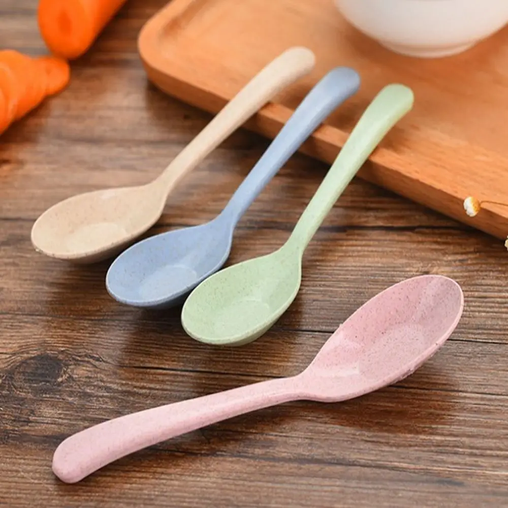 Gadget Bar Pudding Kitchen Utensil Cake Dessert Kitchen Tools Rice Scoop Spoon Wheat Straw Spoon Scoop