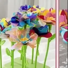 

Fabric Flower Bouquets Toys DIY Craft Kits Kids-Flowers Market Toy Build Flower Bouquet Toddler Girl Educational Activity Gifts