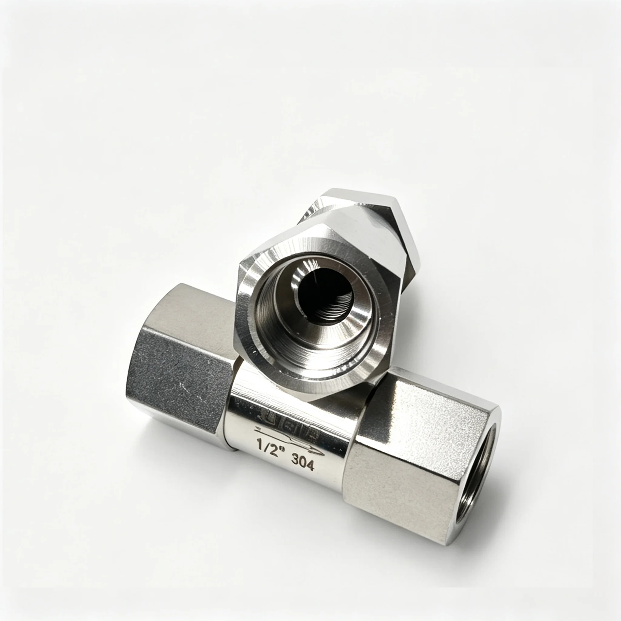 304 Stainless Steel One-Way Valve for High Temperature Boiler Liquid/Gas Flow Control Split Type Internal Thread Check Valve
