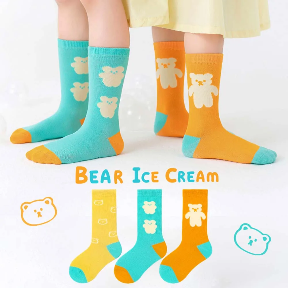 

Girl 3Pairs Cartoon Children Multicolor Soft Kids Sock Sports Socks Cotton Socks