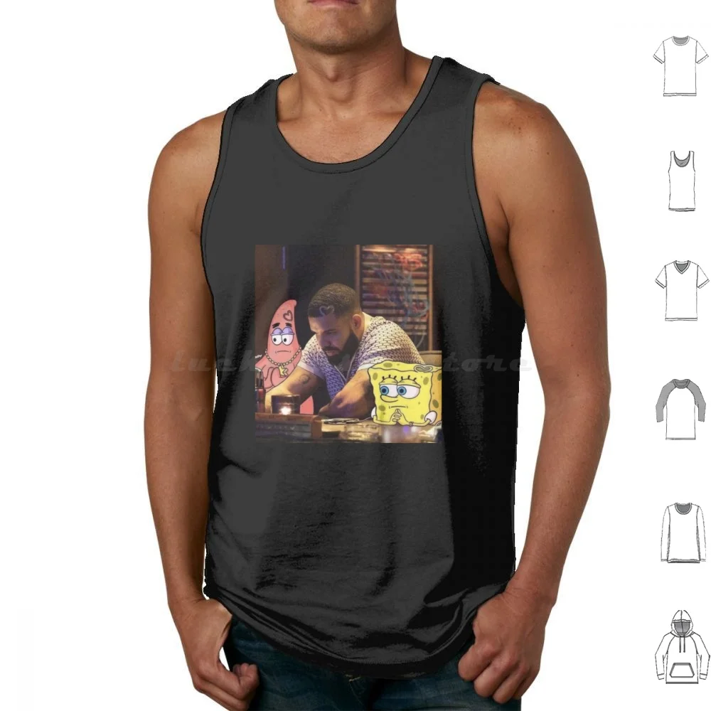 Funny Take Care Man-Drake Tank Tops Print Cotton Vintage Drake Music Rapper Drake 21 Savage 21 Savage Champagne Papi Hip