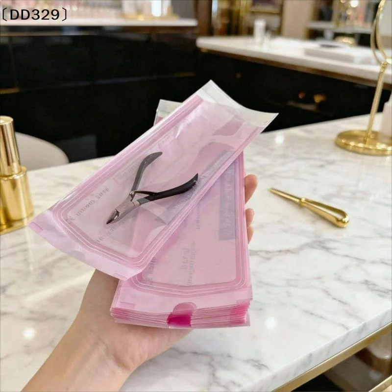100Pcs Nail Clean Sterilizing Bag Packing Disposable For Care Clean Bag Self Sealing Clean Bag Nail Tattoo Tool〔DD329〕