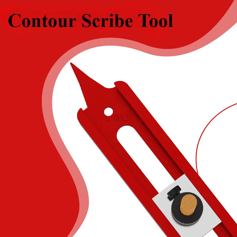 Imagem -02 - Contour Gauge Scribe Tool Perfil Scribe Régua Lápis Ajustável Titular Carpintaria Edge Corner Measuring Perfil Duplicador