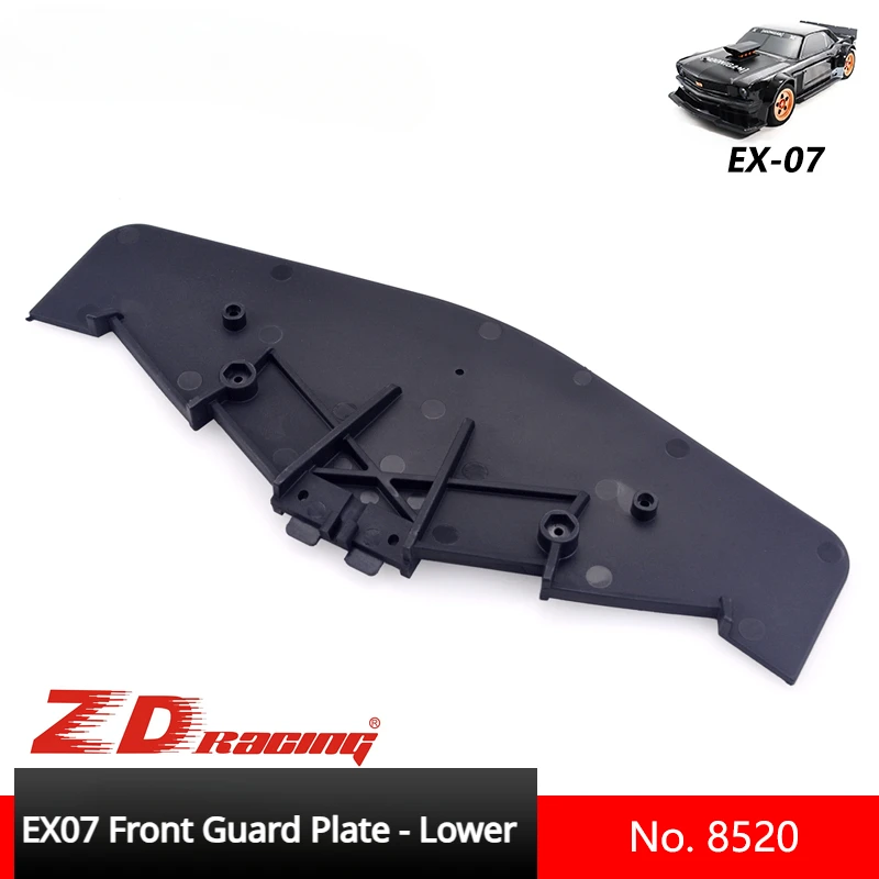 ZD Racing-placa protectora inferior para coche teledirigido EX07 1/7, pieza para vehículo teledirigido, plano, grande, anticolisión, 8520