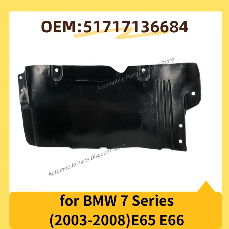 for 2003-2008 E65 E66 BMW 750i 750Li 760i 760Li Alpina B7 Sedan Car Front Right Wheel Housing Cover Trim 51717136684 Auto Parts
