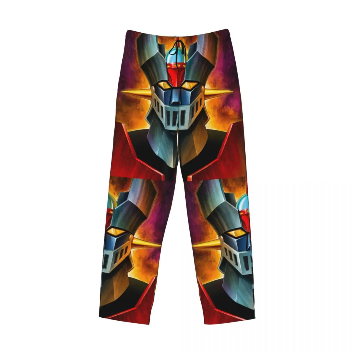 Custom Print Men UFO Robot G-Grendizers Mazingers Z Pajama Pants Anime Manga Sleepwear Sleep Lounge Bottoms with Pockets