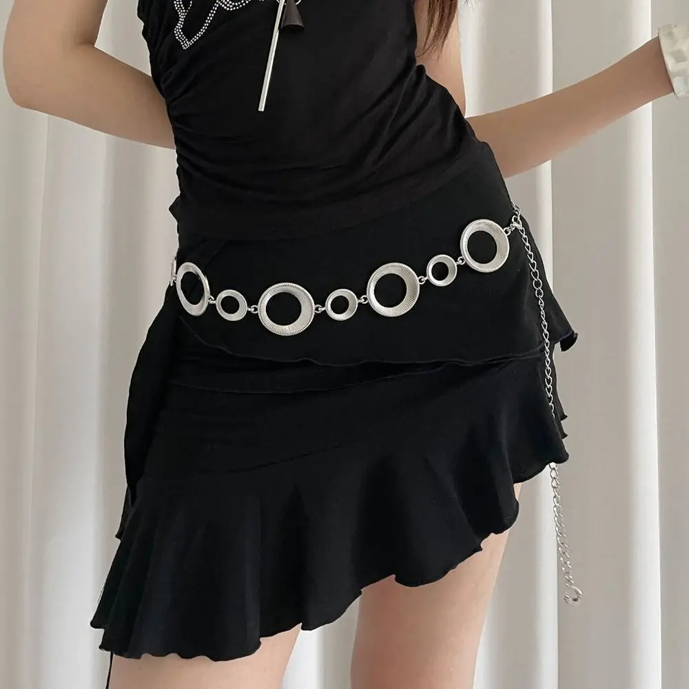 

Belly Chain Metal Circular Ring Waist Chain Body Chain Silver Bohemian Waist Chain Gold Waistband Dress Belt Chains Girl